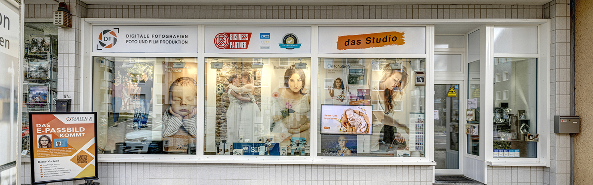 Mietstudio in Essen, Ladenfront